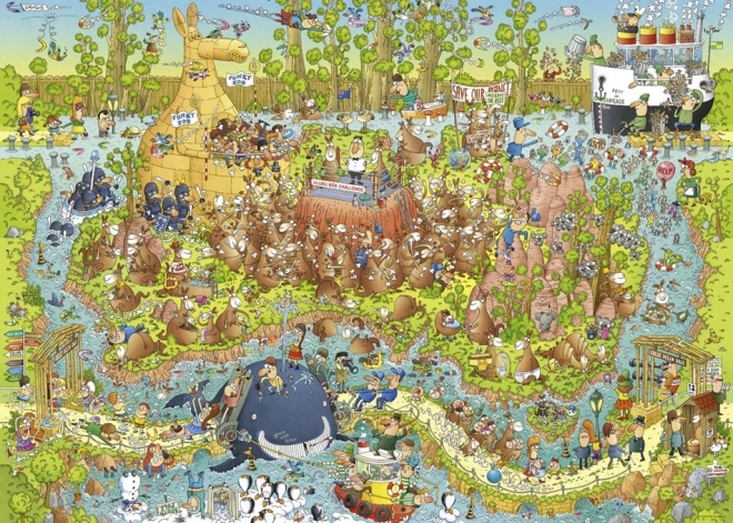 Puzzle HEYE Luda ZOO: Australski paviljon 1000 dijelova