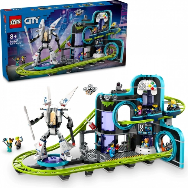 Lego City park svijet robota s roller coasterom