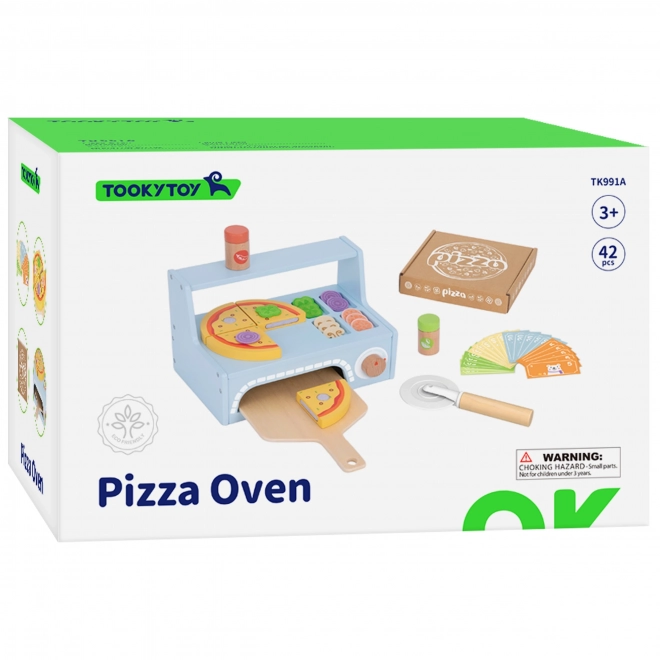 Tooky Toy drveni set za pizzu s dodacima
