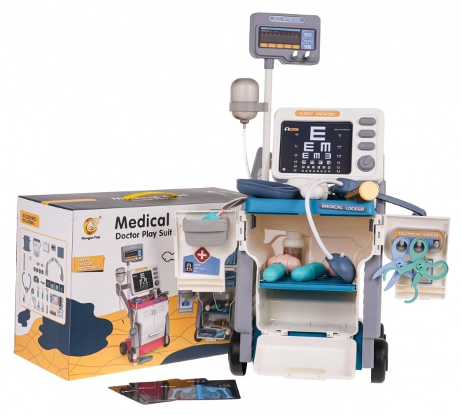 Medicinski set s EKG-om + pribor Plava