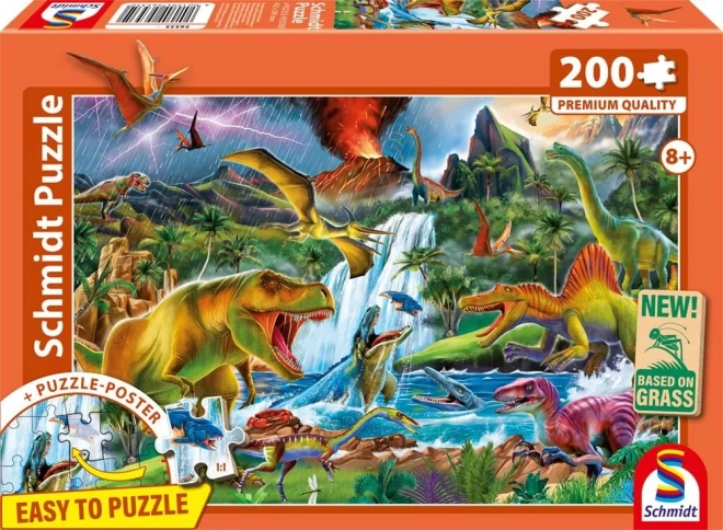 Puzzle Prahistorijski divovi 200 dijelova od Schmidt