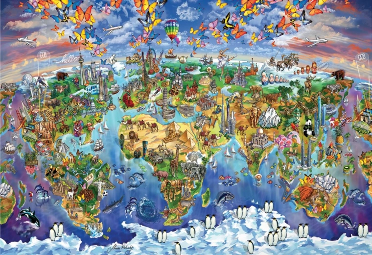 Puzzle EUROGRAPHICS Čuda svijeta 5000 dijelova