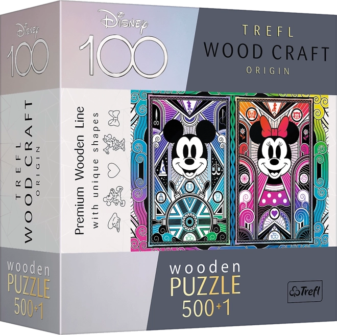 Drvene puzzle Mickey Mouse & Minnie 501 dijelova