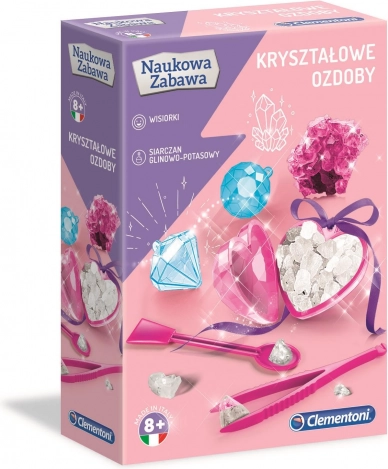 Kristalne ukrase – znanstveni set CLEMENTONI Naukowa Zabawa