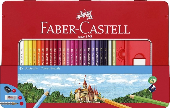 Pastelne bojice Faber-Castell s metalnom kutijom