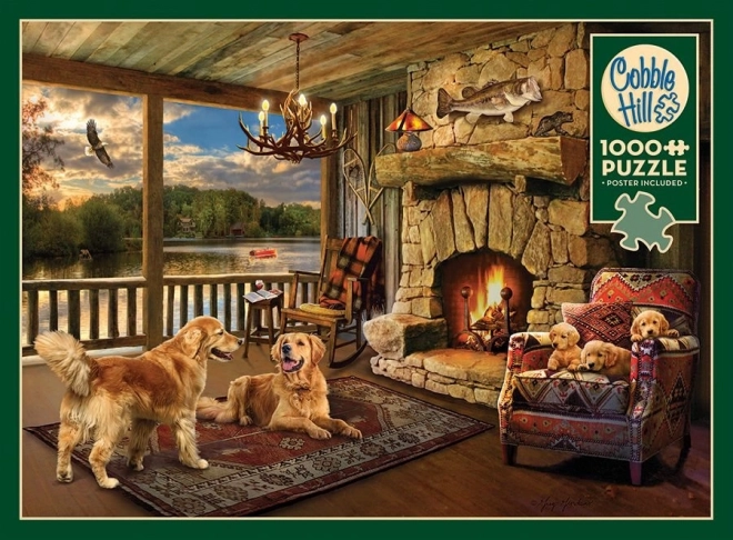 Puzzle Kućica uz Jezero 1000 dijelova