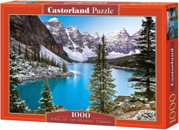 Slagalica 1000 dijelova jezero u Rocky Mountains CASTORLAND 68 × 47 cm