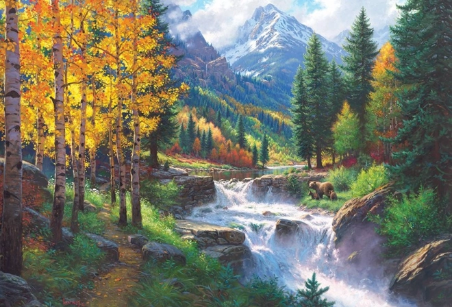 Puzzle Veličanstvena planina Rocky Mountain 2000 komada