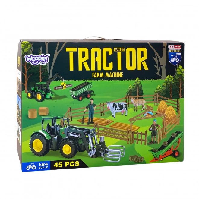 Set poljoprivrednih strojeva mini traktor farma WOOPIE