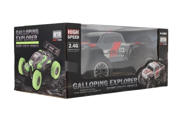 Auto RC Pick Up Terenski sivo-crveni