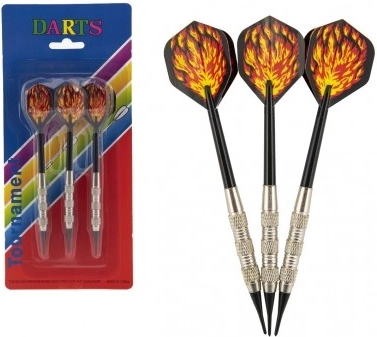 Bacanja strelica s plastičnim vrhom 15 cm – set 3 kom