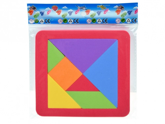 Šarena logička slagalica Tangram od meke pjene