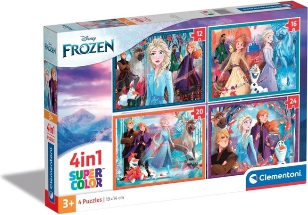 Puzzle 4u1 Snježno kraljevstvo