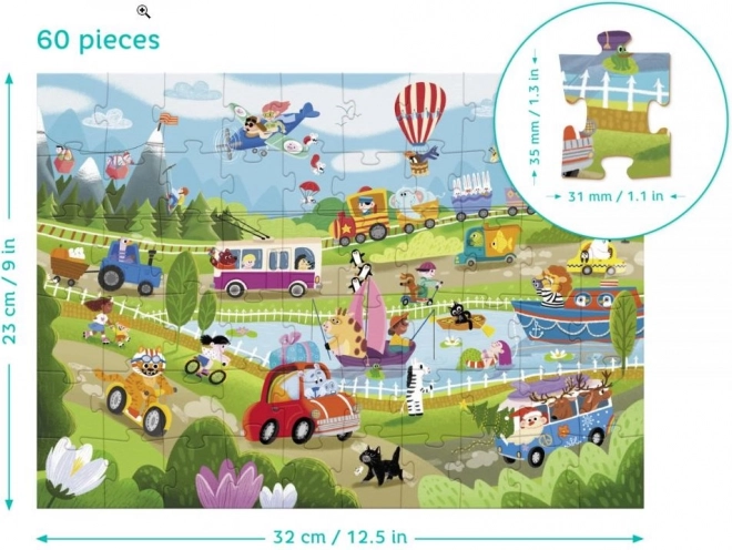 DODO Puzzle Promet na selu 60 komada