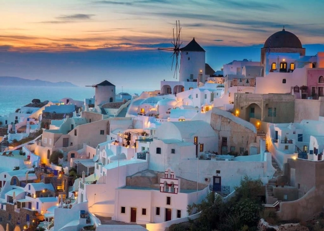 Puzzle Večer u Santoriniju 1000 kom Ravensburger