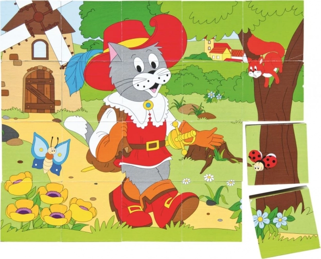 Kocke Puzzle Snjeguljica i Bajke