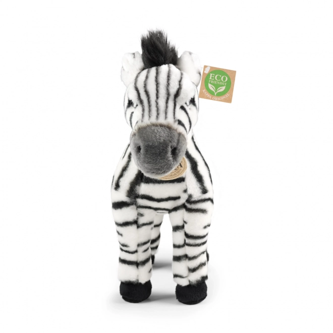 Plišna zebra stojeća 30 cm EKOLOŠKI PRIHVATLJIVO