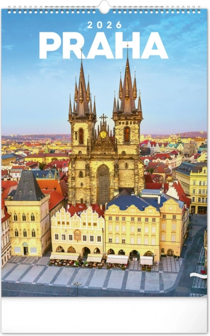 Zidni kalendar Prag 2026