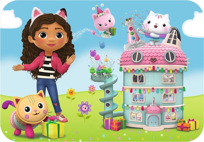 Drvene puzzle Vesela Gabby i prijatelji 24 dijelova