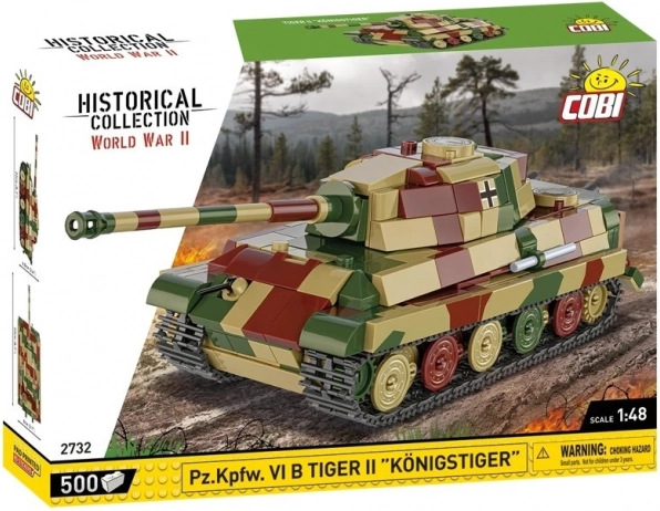 Model tenka Tiger II Königstiger od plastičnih kockica