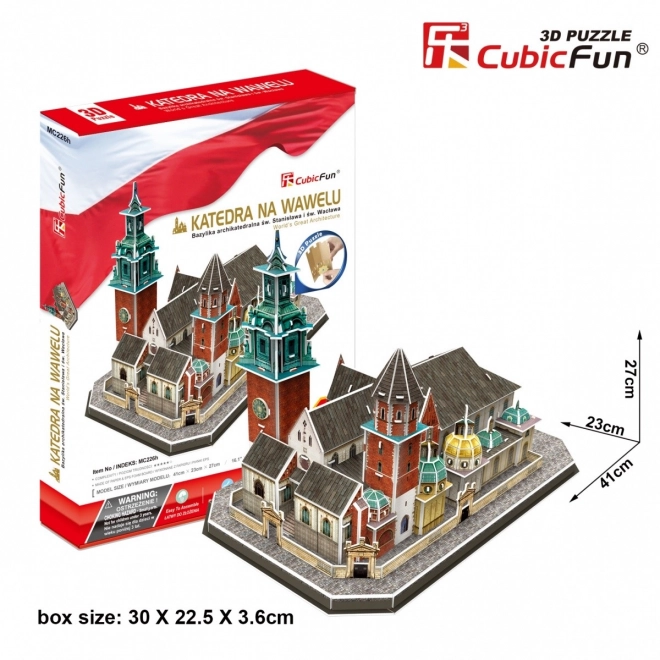 3D Puzzle Wawelska katedrala 101 dijelova
