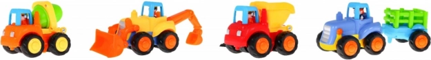 Set građevinskih vozila s pogonom