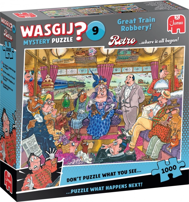 Jumbo Puzzle Wasgij Mystery 9: Velika vlakovna pljačka 1000 dijelova