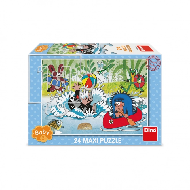 Dino Puzzle Krtek u vodi 24 dijelova maxi