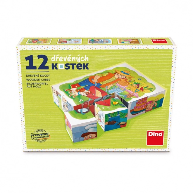 Dino edukativne kocke Zanimanja - set od 12 kocki