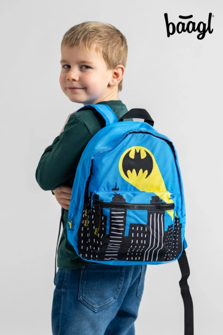 Baagl predškolski ruksak Batman plavi