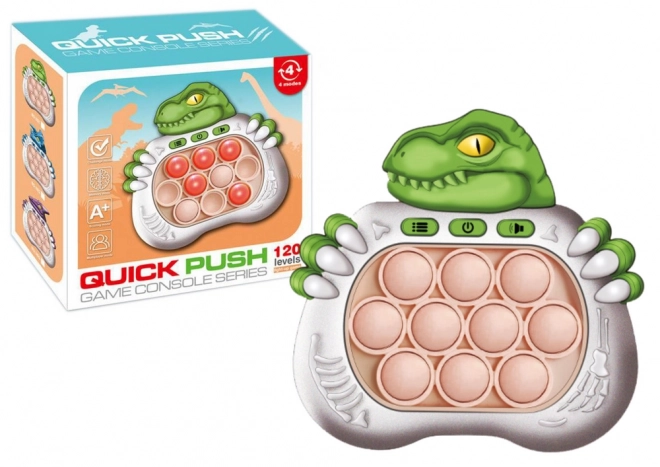 Senzorna igra Dinosaurus Pop It Svjetla na baterije Zvukovi Zelena
