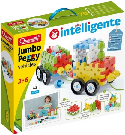 Quercetti Jumbo Peggy Vehicles Konstruktorski set za najmlađe