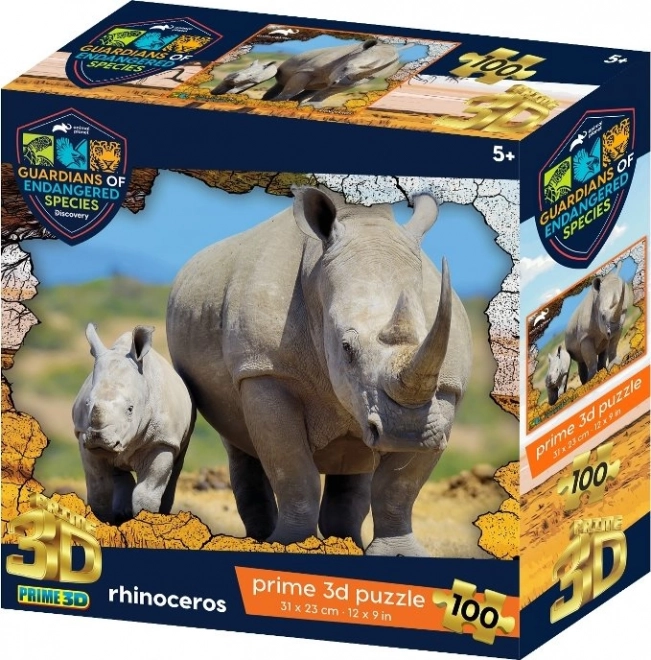 3D puzzle nosorog 100 dijelova