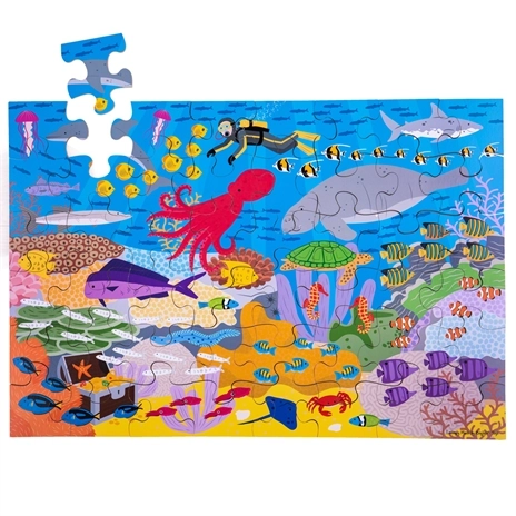 Bigjigs Toys Podna slagalica Podmorski svijet 48 dijelova