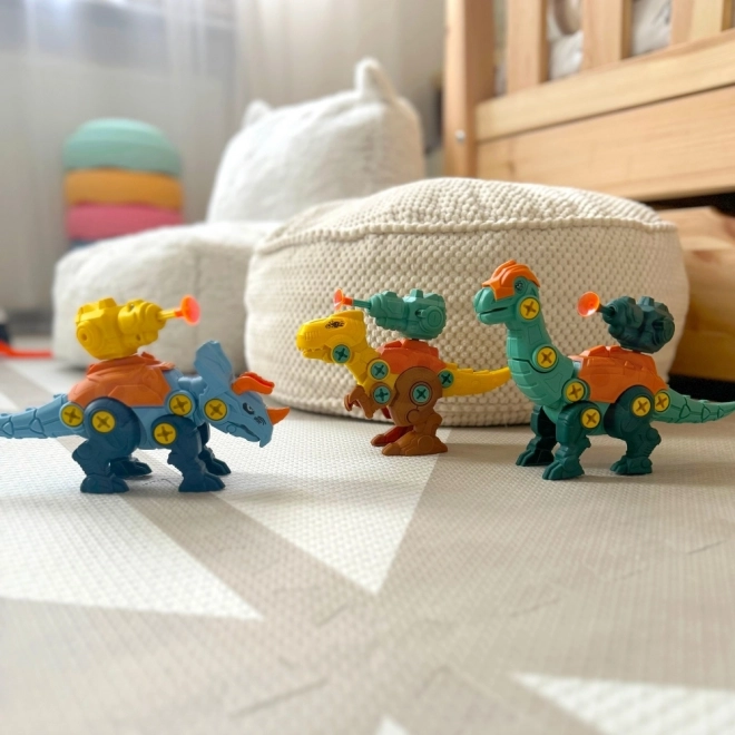 Woopie set dinosauri za zavrtanje 3 kom građevinski set s koferom i bušilica sa šrafcigerom