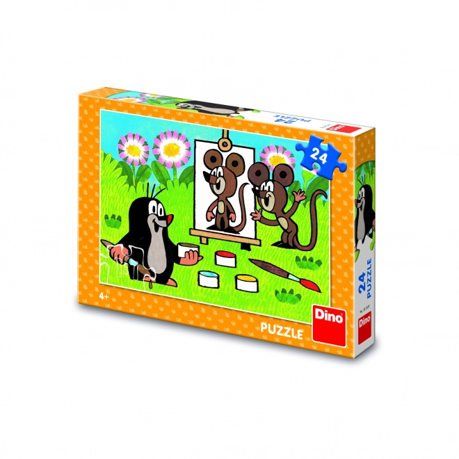 Puzzle Krtek slika 26x18cm 24 kom u kutiji 27x19x4cm