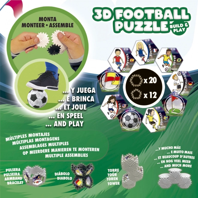 3D puzzle nogometna lopta 32 dijelova