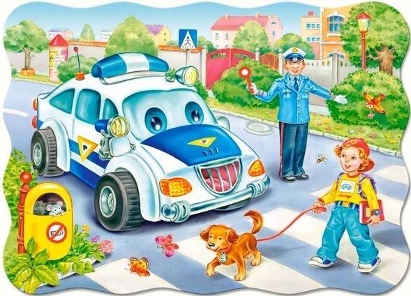 Puzzle put do škole za djecu