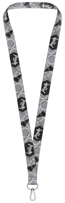 Sivi privjesak za ključeve lanyard