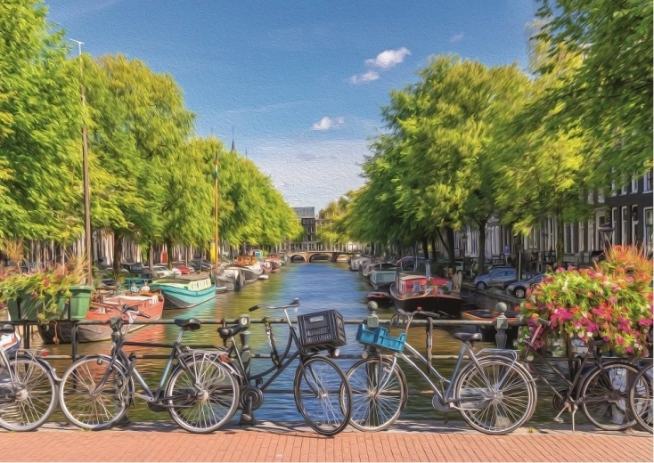 Slagalica ART PUZZLE Amsterdamski kanal 2000 dijelova