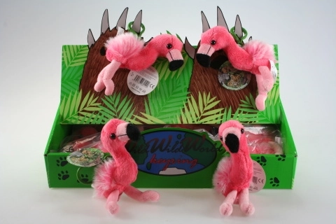 Plišani flamingo privjesak 24/pak