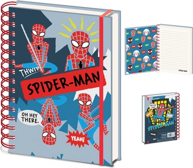Blok A5 s spiralnim uvezom Spiderman Sketch