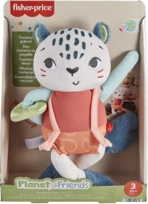 Fisher-Price Planet Friends plišana panterica – senzorna igračka za bebe