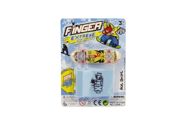 Prstni skateboard s rampom - 10 cm