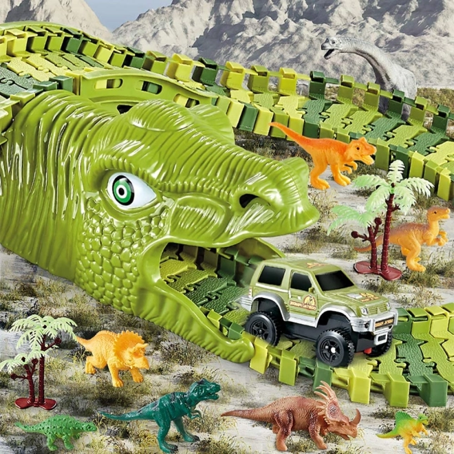 Fleksibilna dinosaurov autodruma 240 komada
