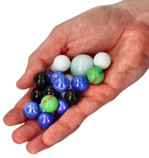 Staklene kuglice Marbles 21 kom - Mramorne kuglice