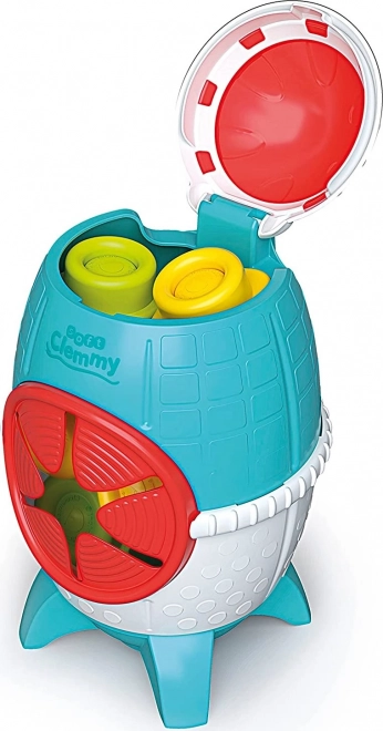 CLEMENTONI SOFT CLEMMY Kutija Svemirska raketa s 5 kockica