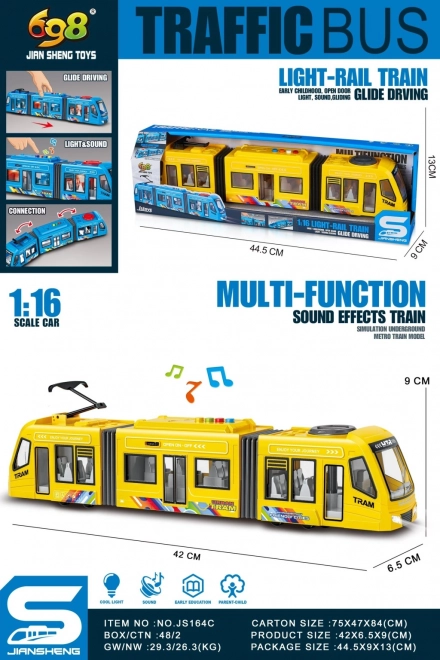 Žuta tramvaj za unutarnju upotrebu
