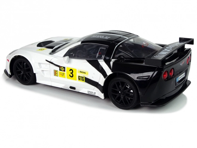Trkaći sportski auto R/C 1:18 Corvette C6.R Bijeli 2.4 G Svjetla
