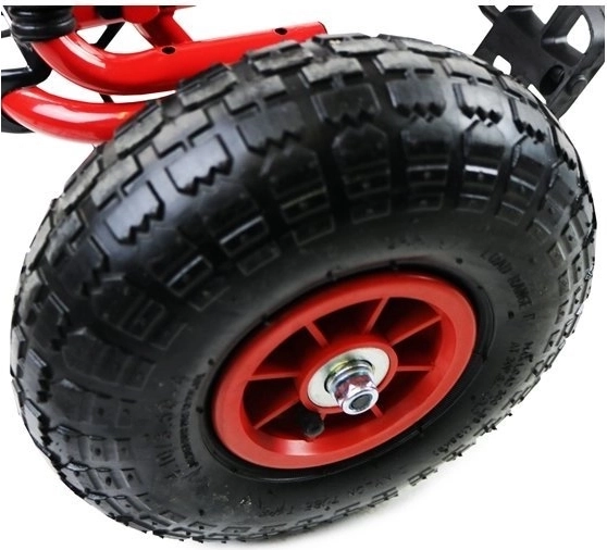 Karting na pedale s pneumatskim gumama + Podesivo sjedalo – Crvena